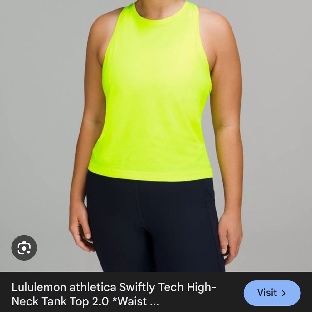 Lululemon Athletica Bright Yellow Tank Top